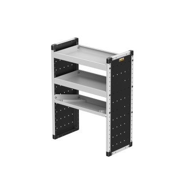 Single Van Racking Unit - 1009mm (H) x 750mm (W) - 2 Straight Shelves & 1 Angled Shelf