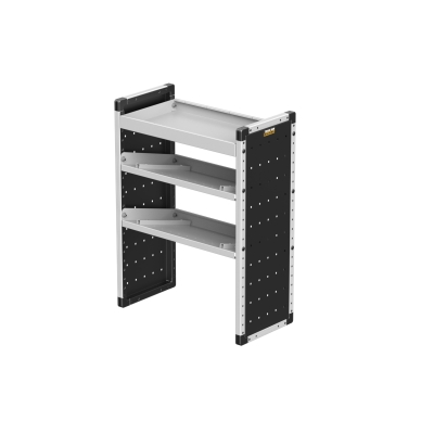 Single Van Racking Unit - 1009mm (H) x 750mm (W) - 1 Straight Shelf & 2 Angled Shelves