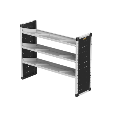 Single Van Racking Unit - 1009mm (H) x 1250mm (W) - 3 Angled Shelves