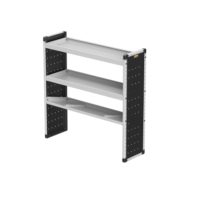 Single Van Racking Unit - 1279mm (H) x 1250mm (W) - 2 Straight Shelves & 1 Angled Shelf