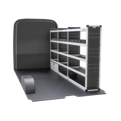 Citroen Relay 2006 on L3H2 - Trade Van Racking - Silver - Driver's Side