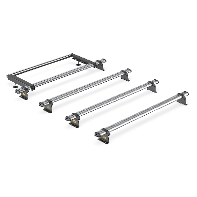 ULTIBar Trade Bundle - 4 x ULTIBar Trade (Steel) + Rear Roller - Peugeot  Expert 2016 on L3H1 - Twin Rear Doors