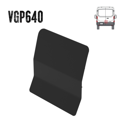 External Shield (Large) - Rear - Twin Doors - Ford Transit 2014 onwards - VGP640-BLACK