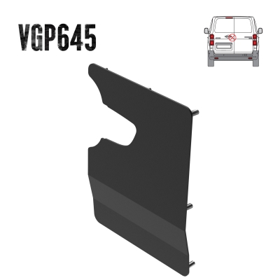 External Shield - Rear - Twin Doors - Fiat Scudo 2022 onwards - VGP645-BLACK