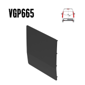 External Shield - Twin Doors - Vauxhall Movano 2010-2021 - VGP665-BLACK