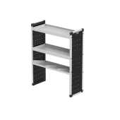 Single Van Racking Unit - 1279mm (H) x 1000mm (W) - 2 Straight Shelves & 1 Angled Shelf