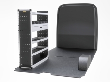 Nissan Interstar 2025 on L3H2 - Trade Van Racking - Gold - Passenger's Side