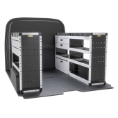 Ford Transit Custom 2023 on L1H1 - Trade Van Racking - Gold - Full Kit