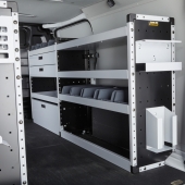 Volkswagen ID. Buzz 2022- L1, H1 - Gold Trade Van Racking Package - Driver's Side