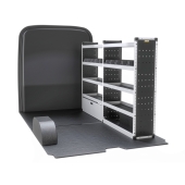 Toyota Proace Max 2024 on L2H2 - Trade Van Racking - Silver - Driver's Side