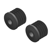 2x Plastic End Bungs for Rear Roller Bar