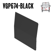 External Shield - Rear Door (Twin Barn) - Renault Master 2025 on - VGP674-BLACK