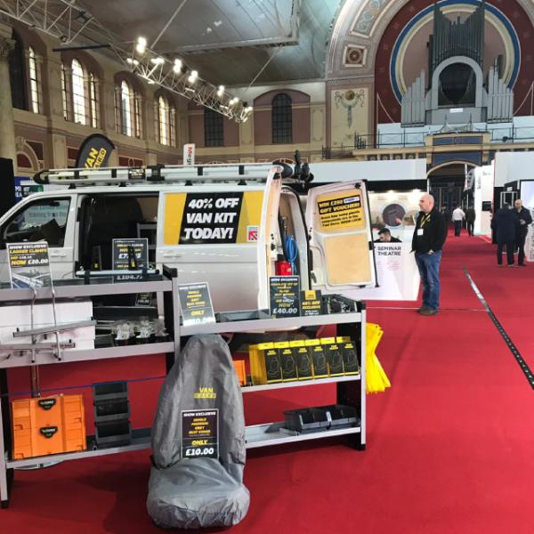 Van Guard attend their first Tool Fair of 2019 at Alexandra Palace, London