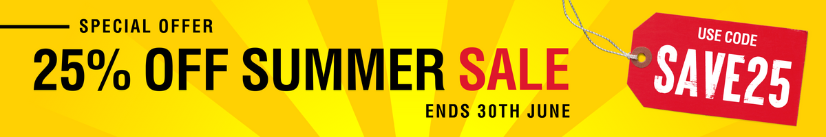 25% Summer Sale Banner 2022