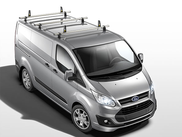 Ford Transit Connect Roof Rack Bars Roller 2 Bar 2013on LOW ROOF LWB TWIN DOOR