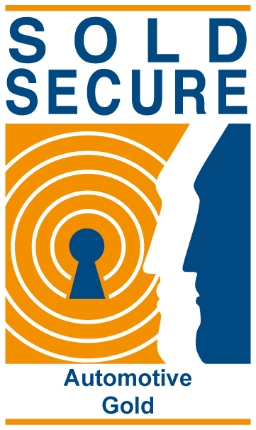 sold secure automotive gold logo