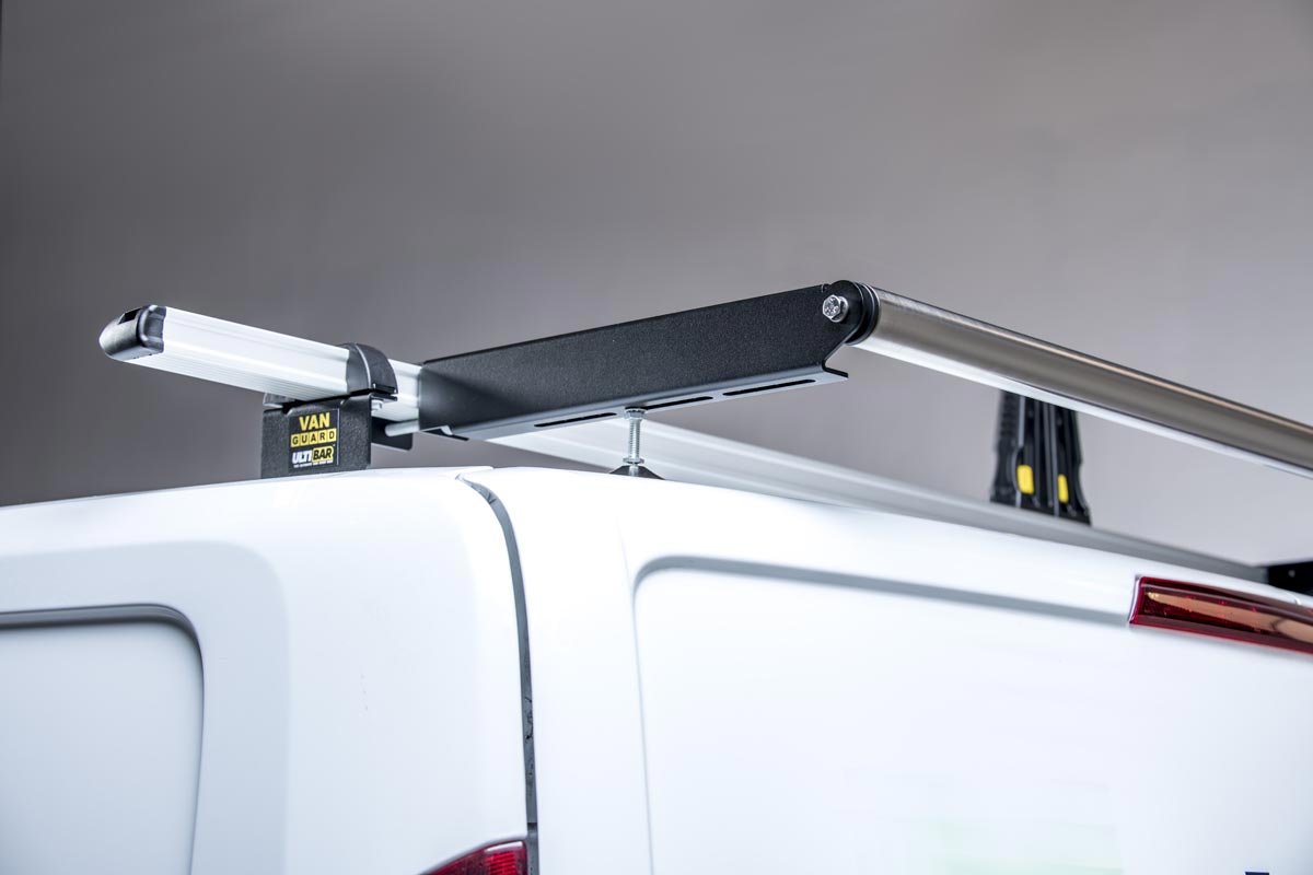 06-18 Van Guard Ulti Bar 2 Bar Roof Rack and Rear Ladder Roller Kit for Mercedes Sprinter High Roof 
